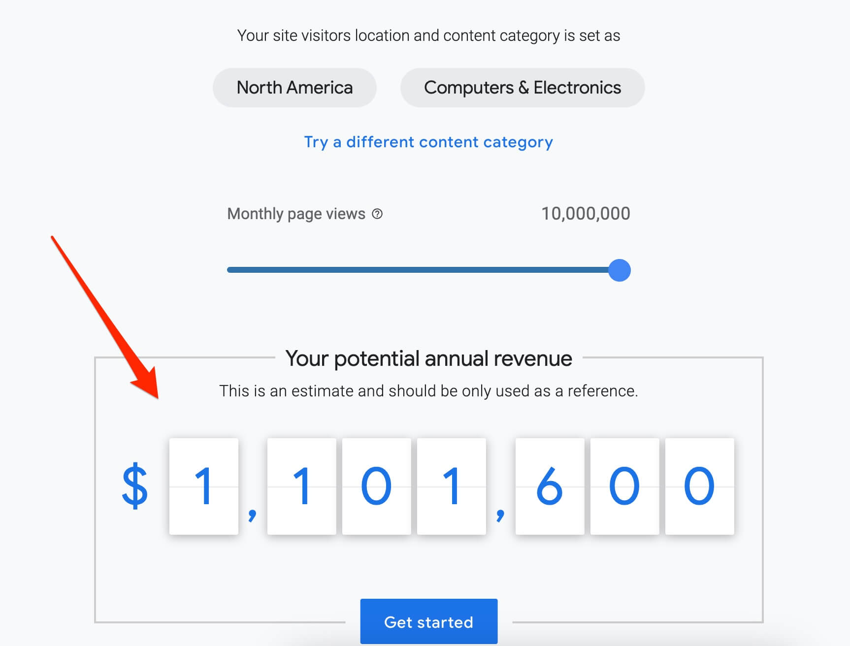 一个在线计算器,每年赚数百万美元?
