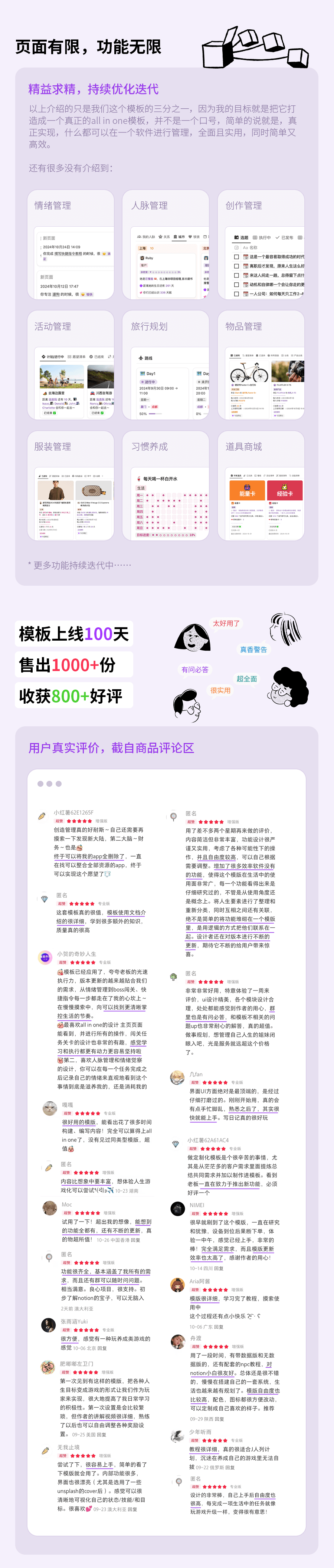 游戏化人生管理Notion模板“喵星探险记”，不仅仅是第二大脑