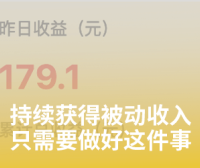 一个自动赚钱的被动收入项目完整操作流程