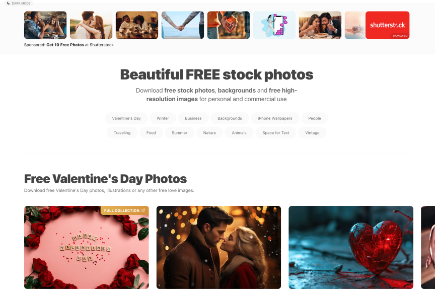 独立开发者通过图库网站picjumbo每月赚取10000美元