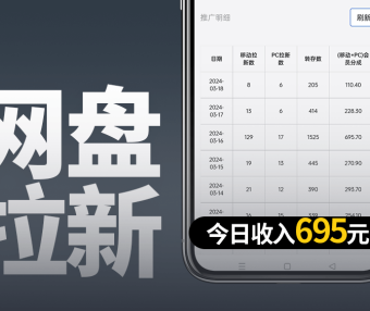 一天赚几百的网盘CPS分销拉新项目具体怎么做?分享几个推广方法