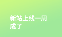 新站,上线一周,成了