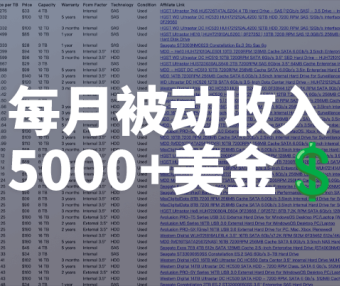 一个极简的表格网站每月赚5000+美金，人人可做的极简副业
