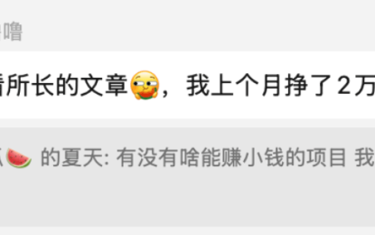 赚钱不要死盯着项目看